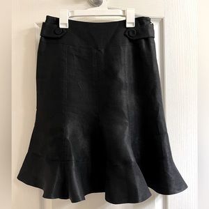 Etcetera  Ruffle Black Skirt
